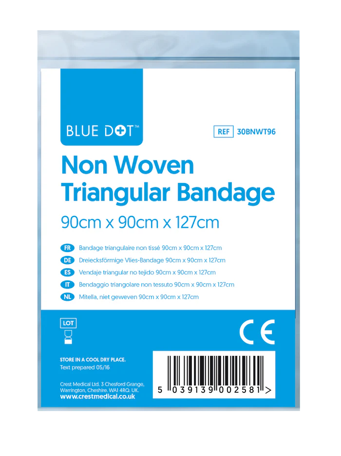 Blue Dot Triangular Bandages